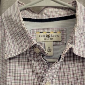 Club Room Men's Slim Fit Multicolor Plaid Shirt